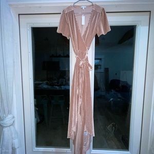 Baltic born high low wrap dress